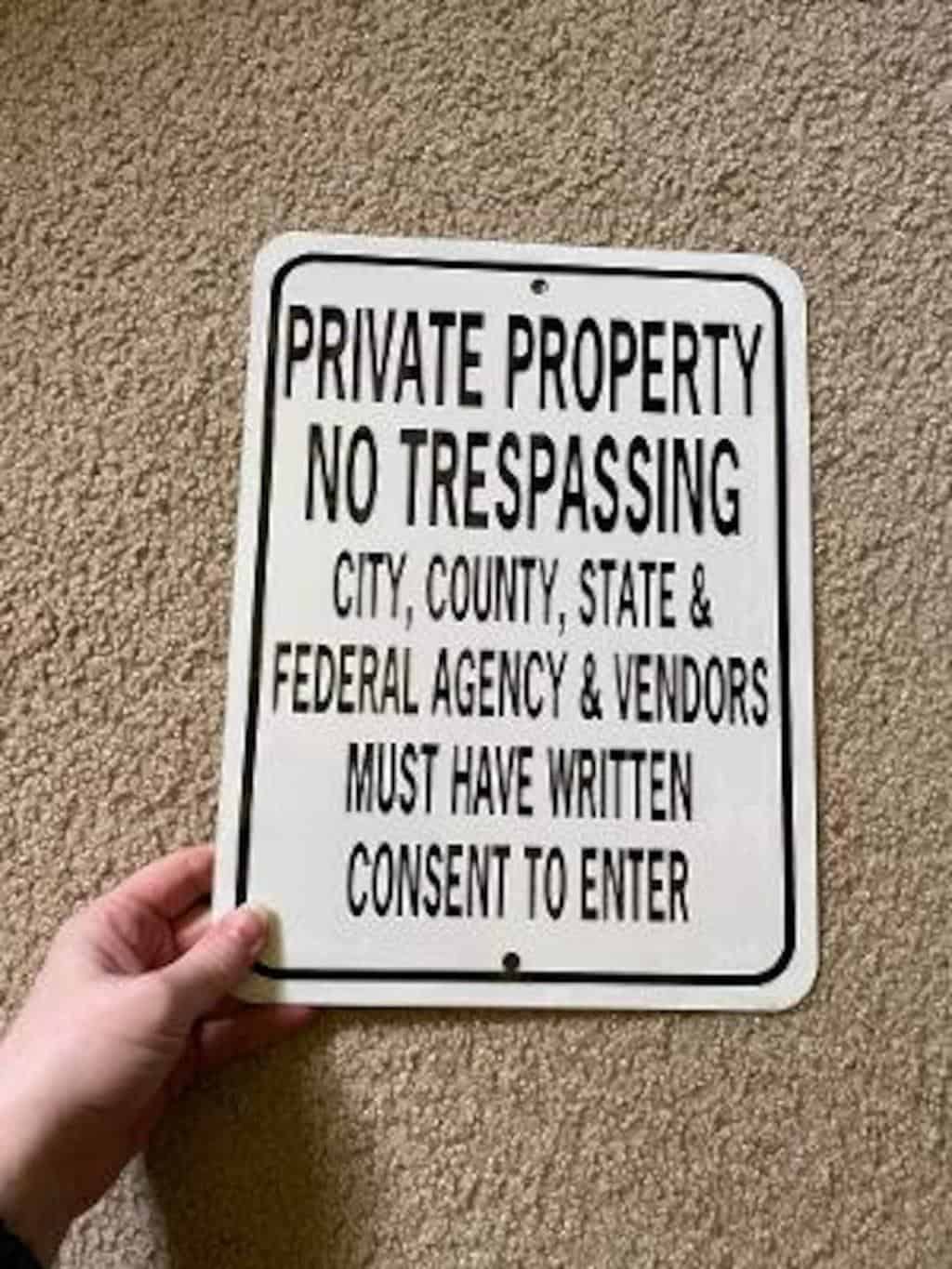 Consent Enter Private Property