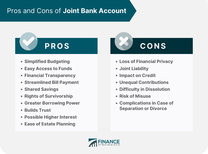 Pros Cons Joint Bank Account
